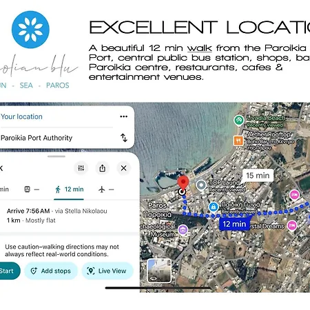 Apartamento Aeolian Blu 4 Páros